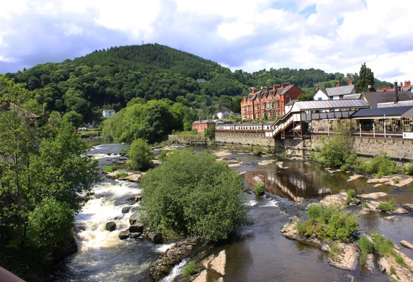 View of Llangollen in Denbighshire Wales UK — Stock Photo, Image