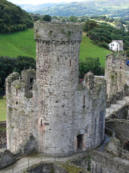 Замок Конви, Северный Уэльс, Великобритания — стоковое фото