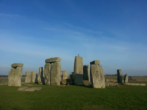O famoso e misterioso Stonehenge na Inglaterra — Fotografia de Stock