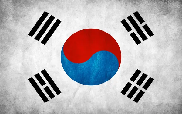 Bandeira da Coreia do Sul — Vetor de Stock