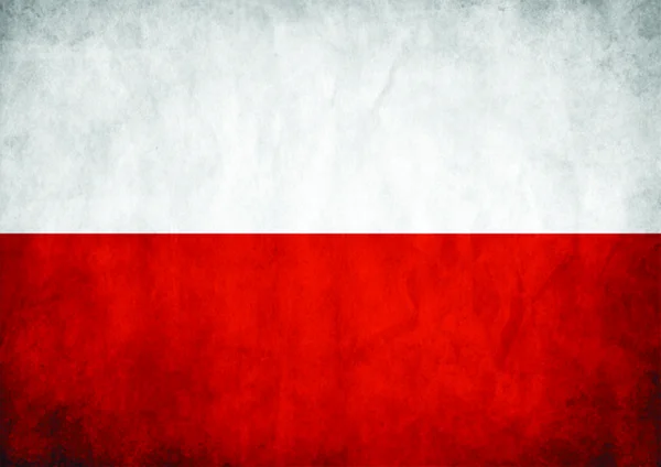 Bandiera di Polonia — Vettoriale Stock
