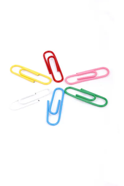 Colorfull paper clips — Stock Photo, Image