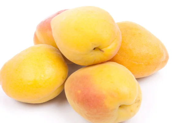 Apricots on white background — Stock Photo, Image