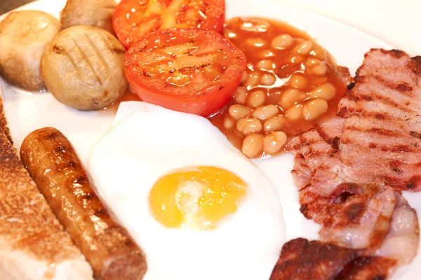 Traditionell engelsk frukost — Stockfoto