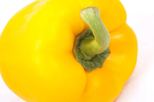 Yellow peppers on a white background — Stock Photo, Image