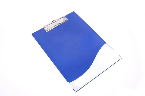 Beyaz izole boş bir not defteri — Stok fotoğraf