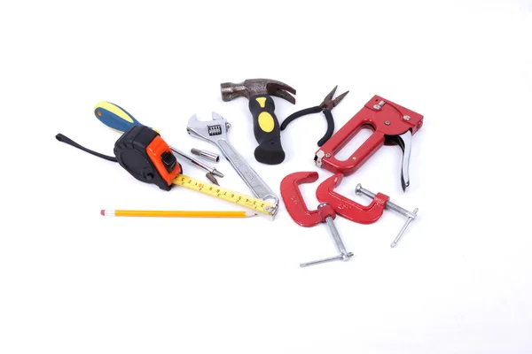 Set of tools on a white background — Stock Photo, Image