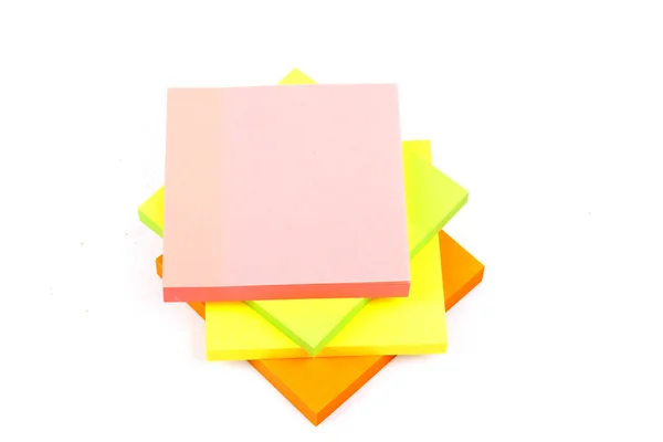 Poznámky Sticky notes kostka — Stock fotografie