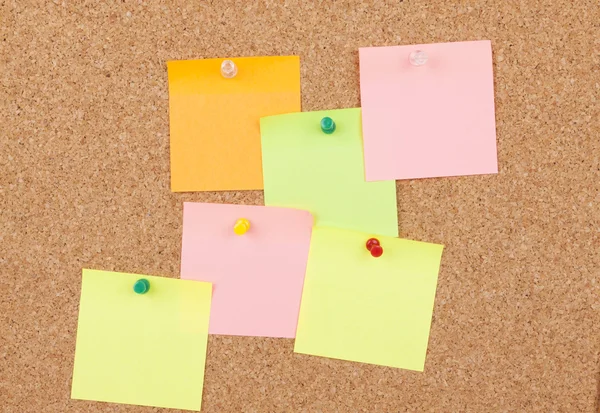 Notes On Cork Board — Stock Photo, Image