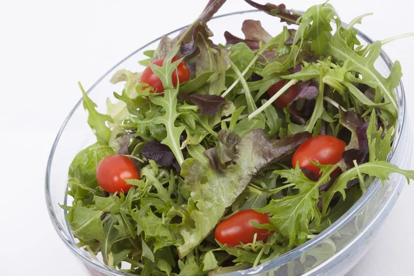 Sallad isolerad på vit. — Stockfoto