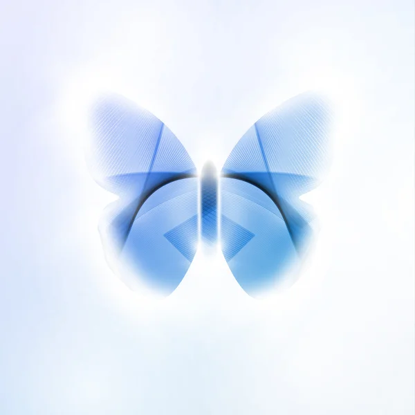 Mariposa abstracta — Vector de stock