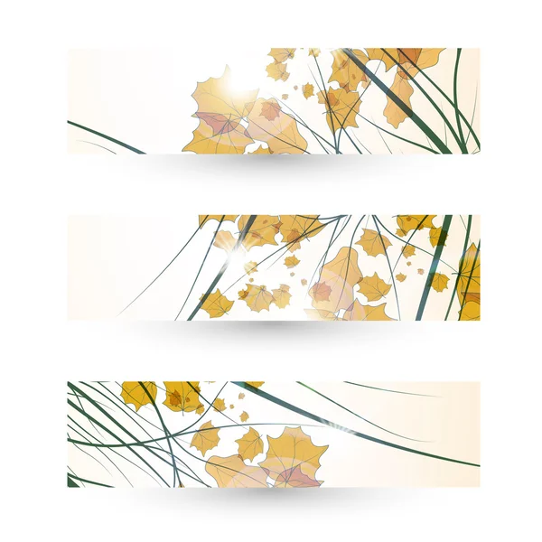 Banner autunnale — Vettoriale Stock