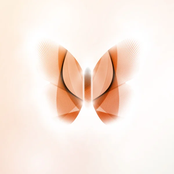 Abstrakter Schmetterling — Stockvektor