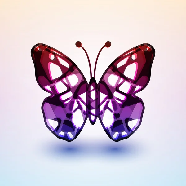 Mariposa abstracta — Vector de stock