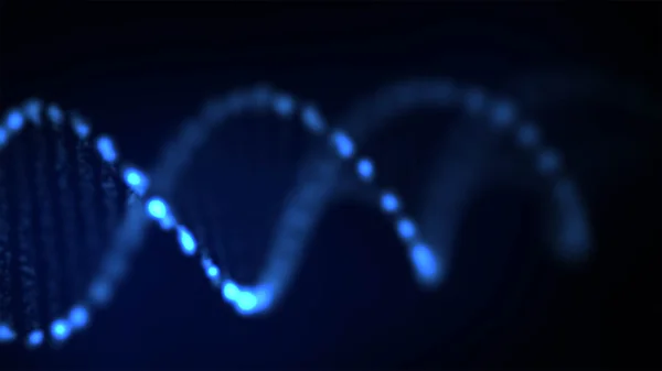 DNA astratto, molecola futuristica, illustrazione cellulare . — Foto Stock