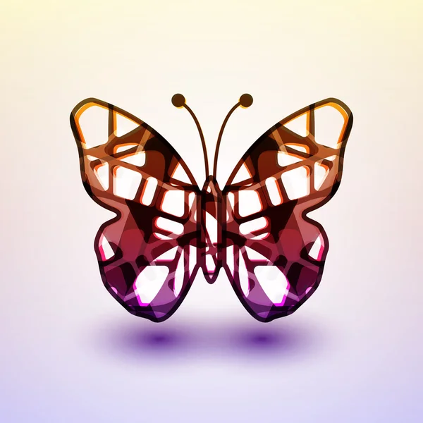 Mariposa abstracta — Vector de stock