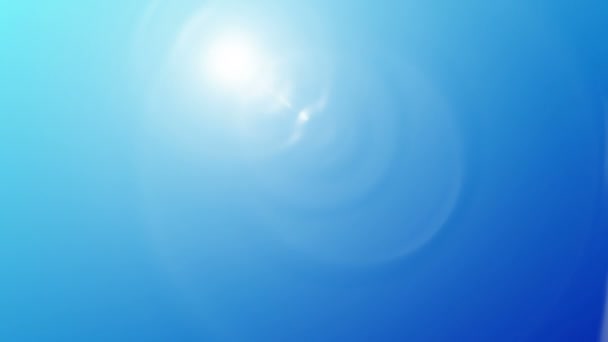 Красивое солнце над голубым небом, HD 1080 — стоковое видео