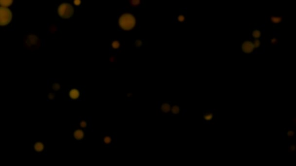 Hintergrund der sich bewegenden Teilchen, kreisförmige Lichter, hd 1080p, loop. — Stockvideo