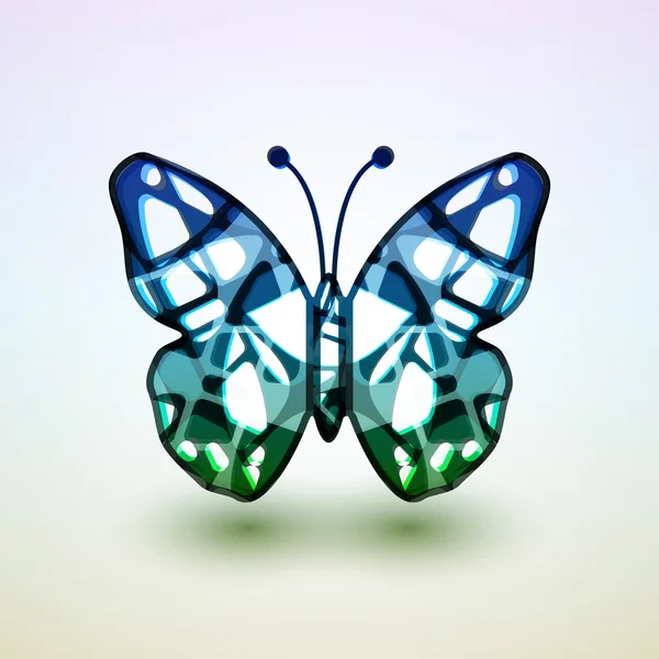 Mariposa abstracta — Vector de stock