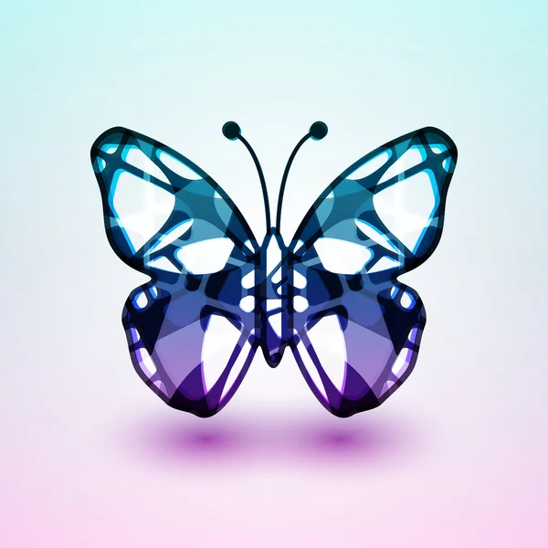 Mariposa abstracta — Vector de stock