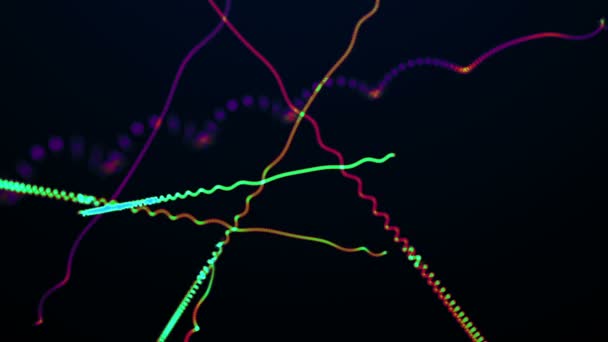Abstract kleurrijke lijnen, digitale achtergrond, hd 1080p — Stockvideo