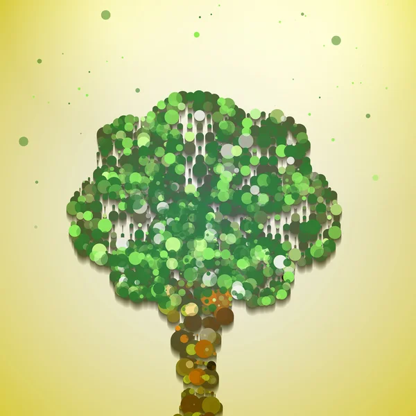 Abstract albero autunnale — Vettoriale Stock