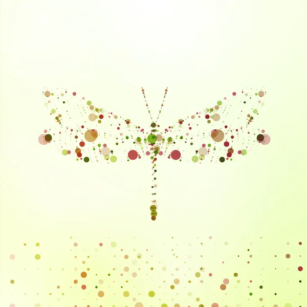 Abstract dragonfly — Stockvector