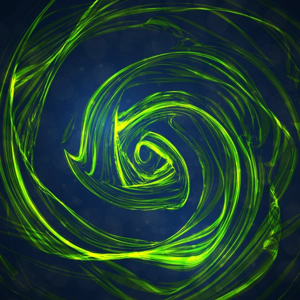 Abstraktes Grün, wellenförmiger Hintergrund — Stockvektor