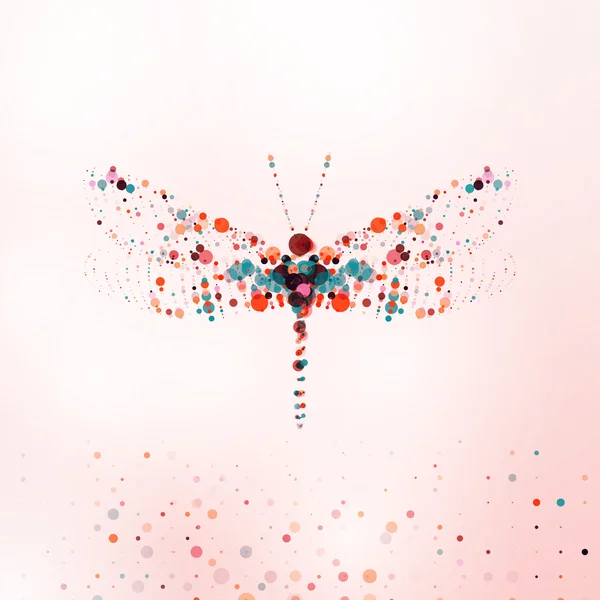 Abstract dragonfly — Stockvector