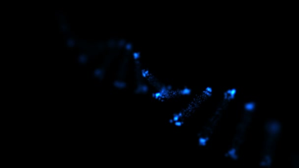 Анимированная абстрактная ДНК, HD 1080p, петля . — стоковое видео