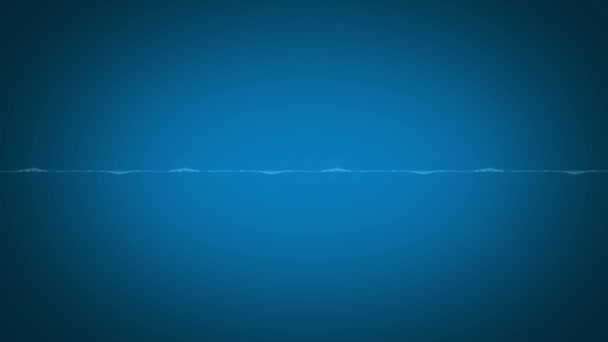 Blauer Wellenform-Hintergrund, hd 1080p, loop. — Stockvideo