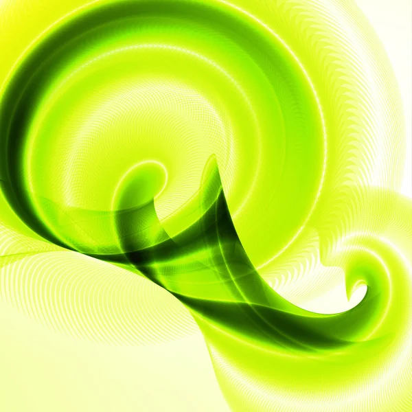 Abstract green, wave background — Stock Vector