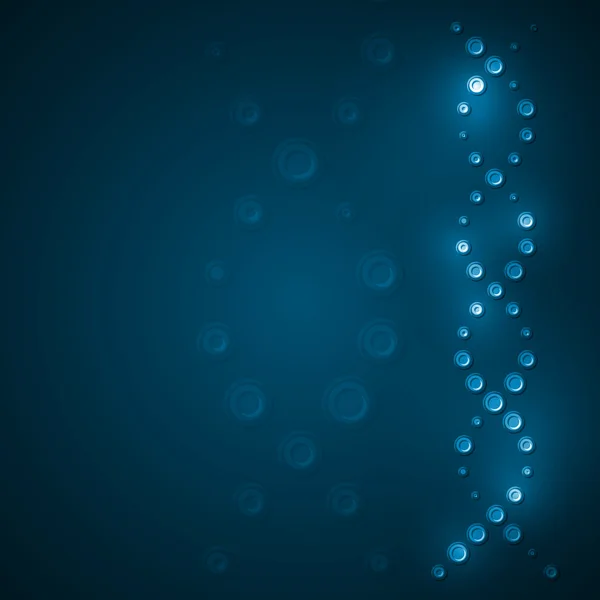抽象的 dna，未来派分子 — 图库矢量图片
