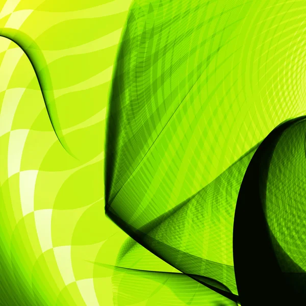 Абстрактно зеленый, волновой фон — стоковый вектор
