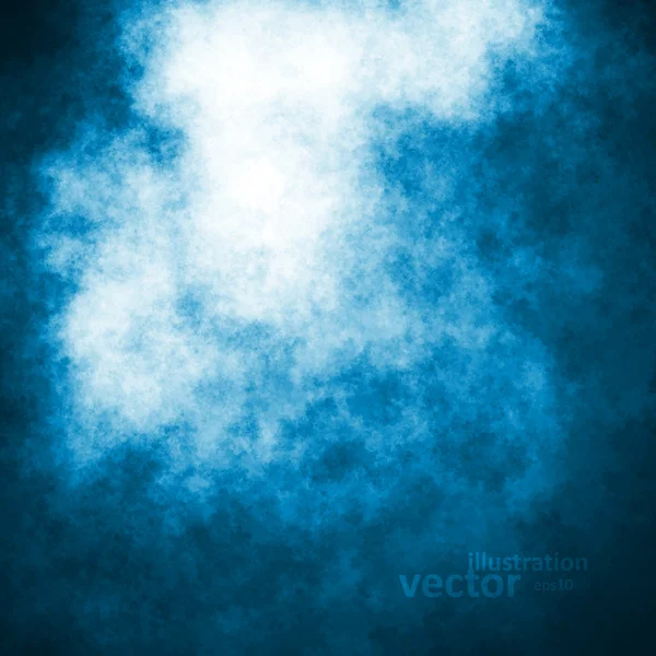 Ilustración azul cielo oscuro — Vector de stock