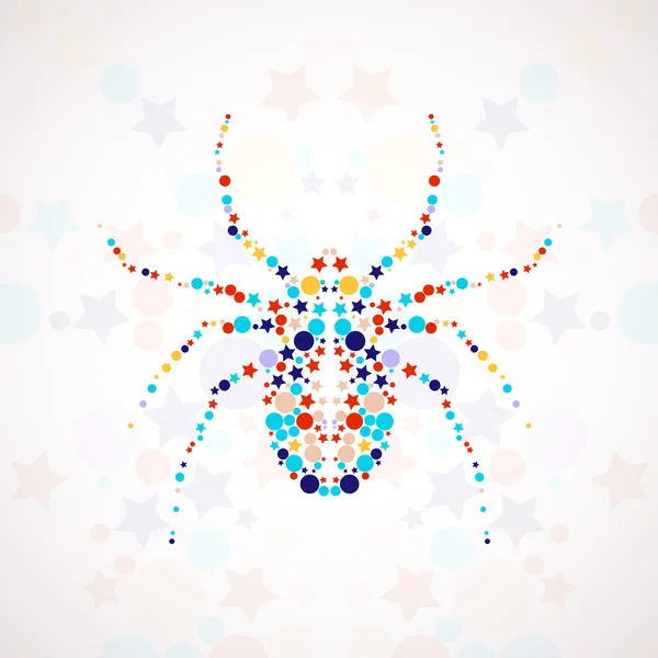 Abstract spider cartoon — Stock Vector