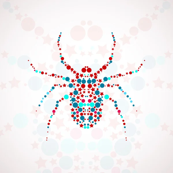 Abstract spider cartoon — Stock Vector