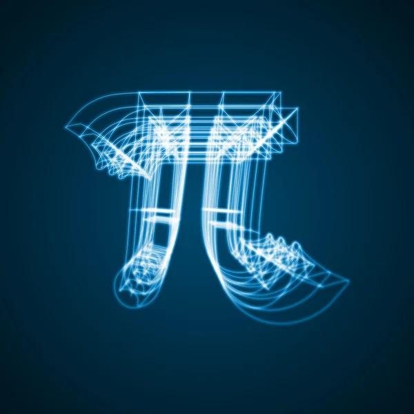 The mathematical constant Pi — Stock Vector