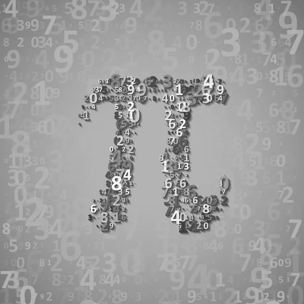 La constante matemática Pi — Vector de stock