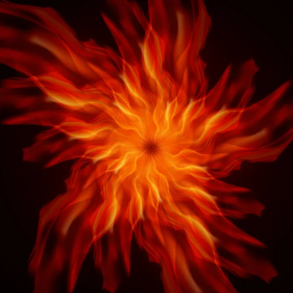 Llamas de fuego abstractas — Archivo Imágenes Vectoriales