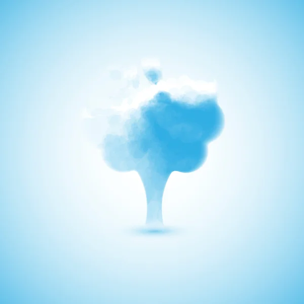 Σύννεφο με τη μορφή ενός δέντρου — Διανυσματικό Αρχείο