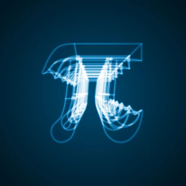 La costante matematica Pi — Vettoriale Stock