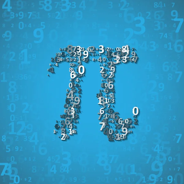The mathematical constant Pi — Stock Vector