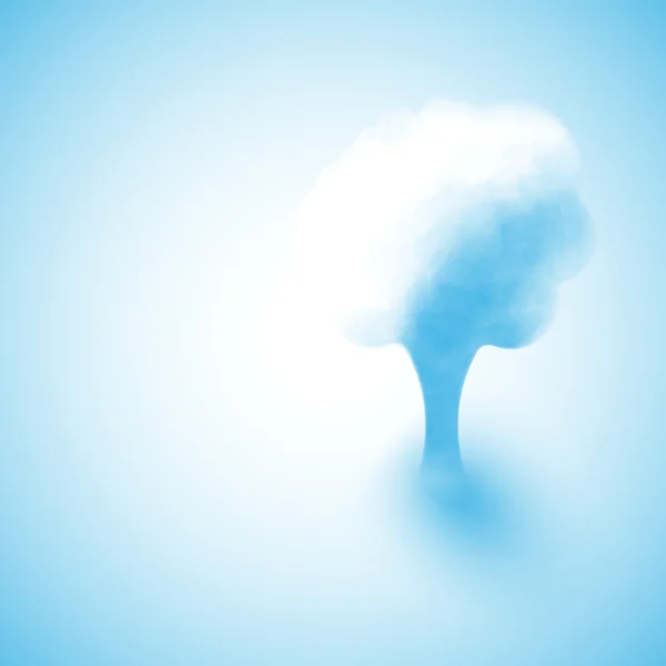 Nuvola sotto forma di albero — Vettoriale Stock