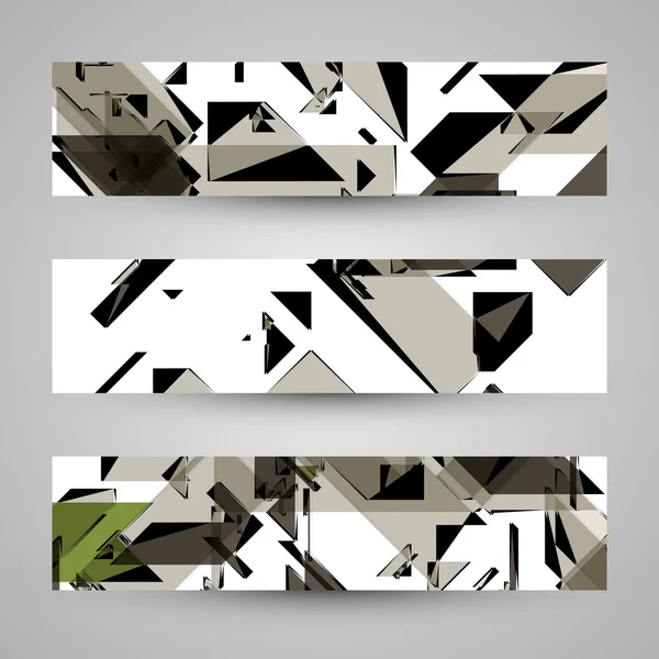 Abstrakte Banner-Hintergründe — Stockvektor