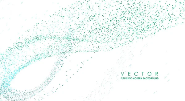 Fluxo Dinâmico Das Partículas Fundo Vetorial Abstrato Conceito Gráfico Para — Vetor de Stock