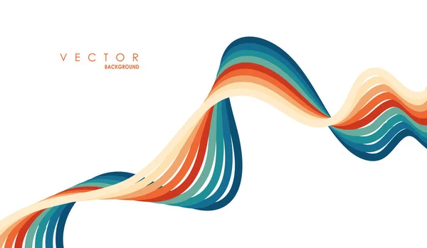 Абстрактные Волны Жидкие Цветовые Формы Графическая Концепция Дизайна — стоковый вектор
