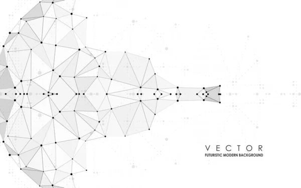 Abstraktní Polygonální Prostor Pozadí Spojujícími Tečkami Čárkami Grafický Koncept Pro — Stockový vektor