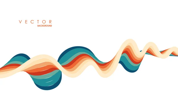 Lignes Ondes Abstraites Formes Couleur Liquide Concept Graphique Pour Votre — Image vectorielle