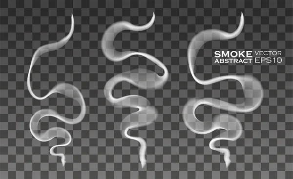 Rauch Isoliert Und Transparent Wellenelemente Illustrieren Grafisches Konzept Für Ihr — Stockvektor